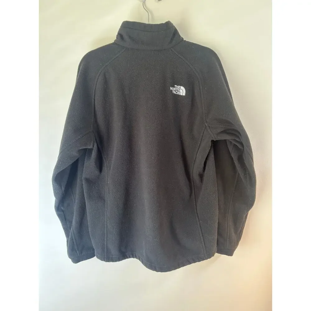 The North Face Fleece Jacket Mens M Black Full Zip Outdoor Hiking Coat